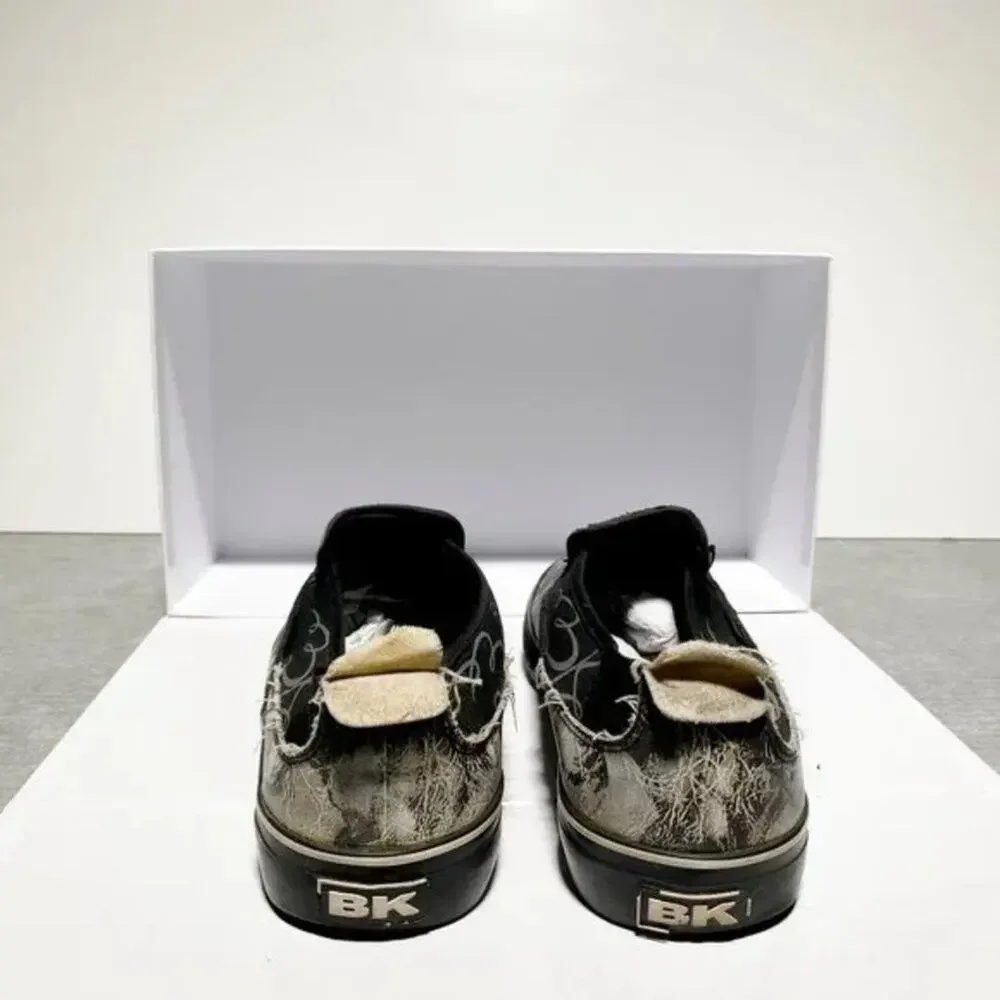 VINTAGE‎ BK - BRITISH KNIGHTS Low Top Art Print Slip Ons